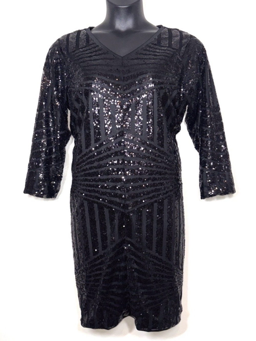 Ashley Stewart 14 16 lbd Sequin Dress stretch
mesh knee length cocktail formal